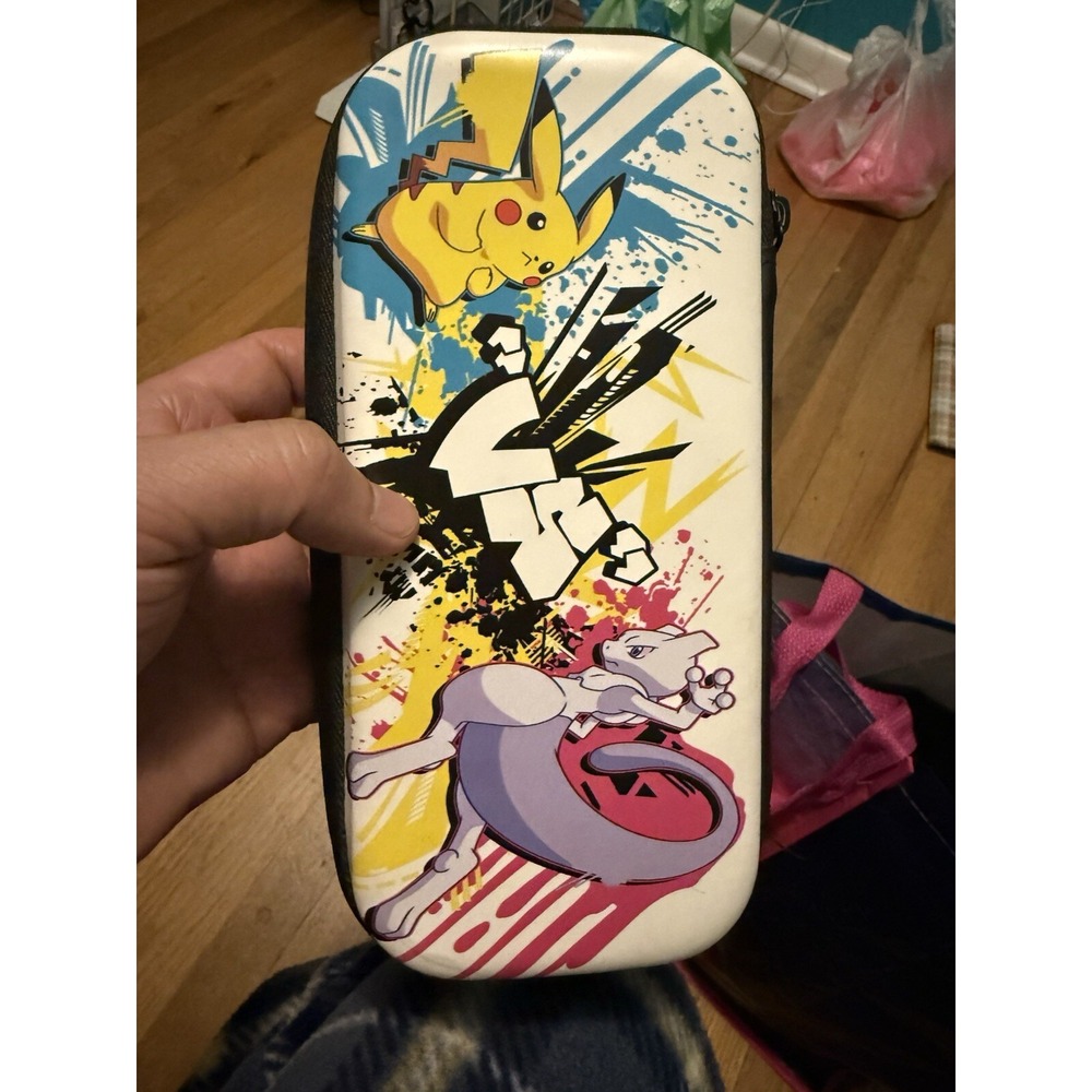 PowerA Nintendo Switch Lite Carrying Case Pokemon "Pikachu Vs‎ Mewtwo" Design